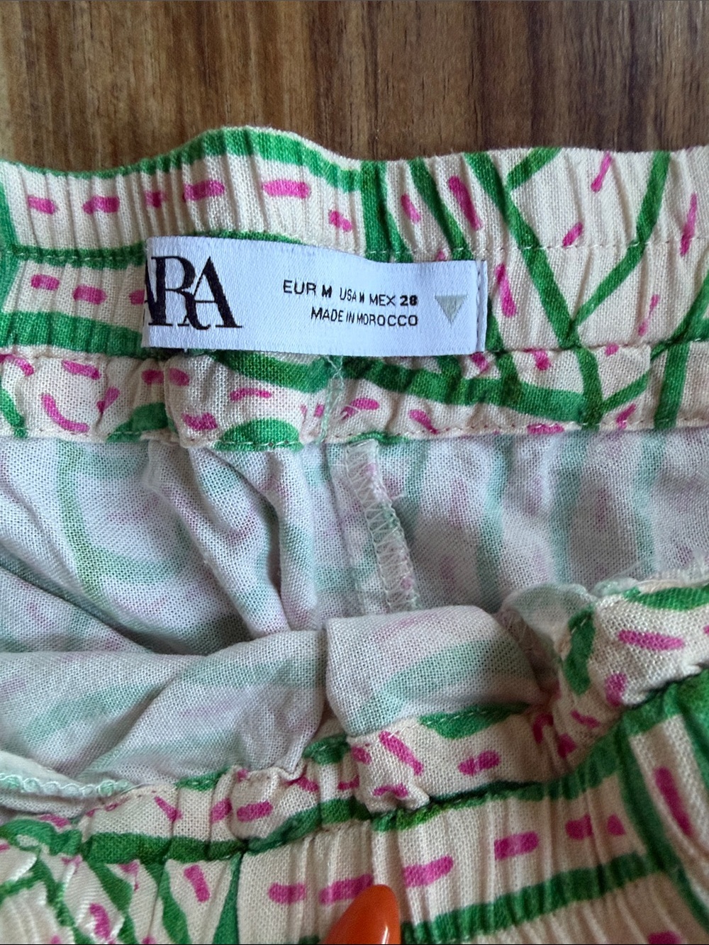Pink & Green Patterned Pants - Picture 6 of 9